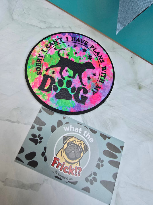 Felt Coaster with Cork Base - Plans with my Dog